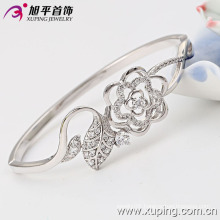 New Fine Natural Fancy Silver Zircon Bangle